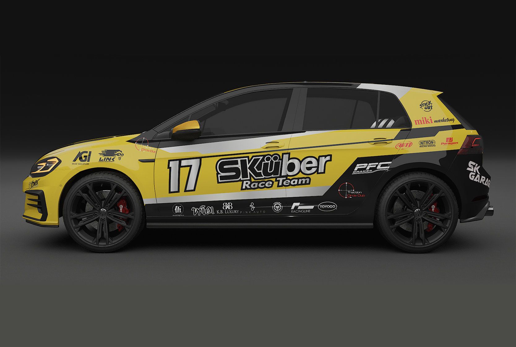 Sports and Racing Car Wrap Design 