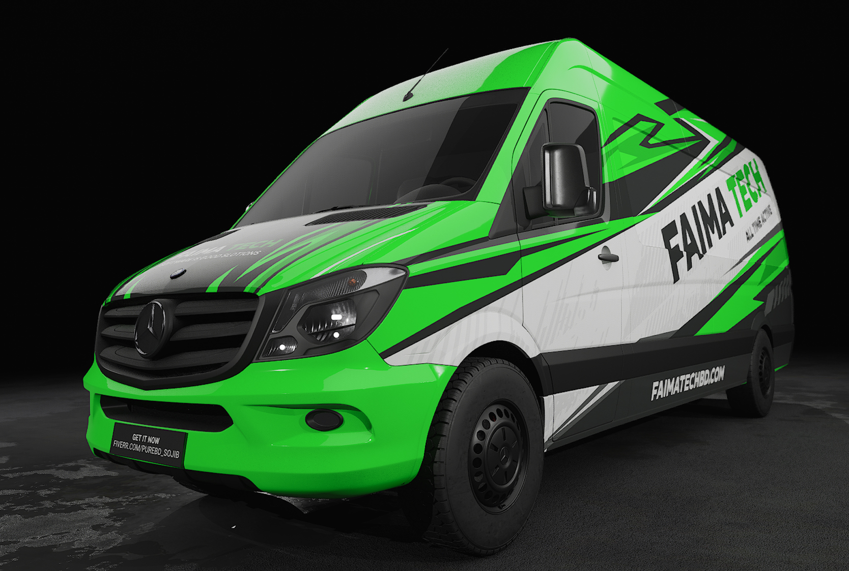 Sports Van Wrap Design – Professional & Custom Graphics