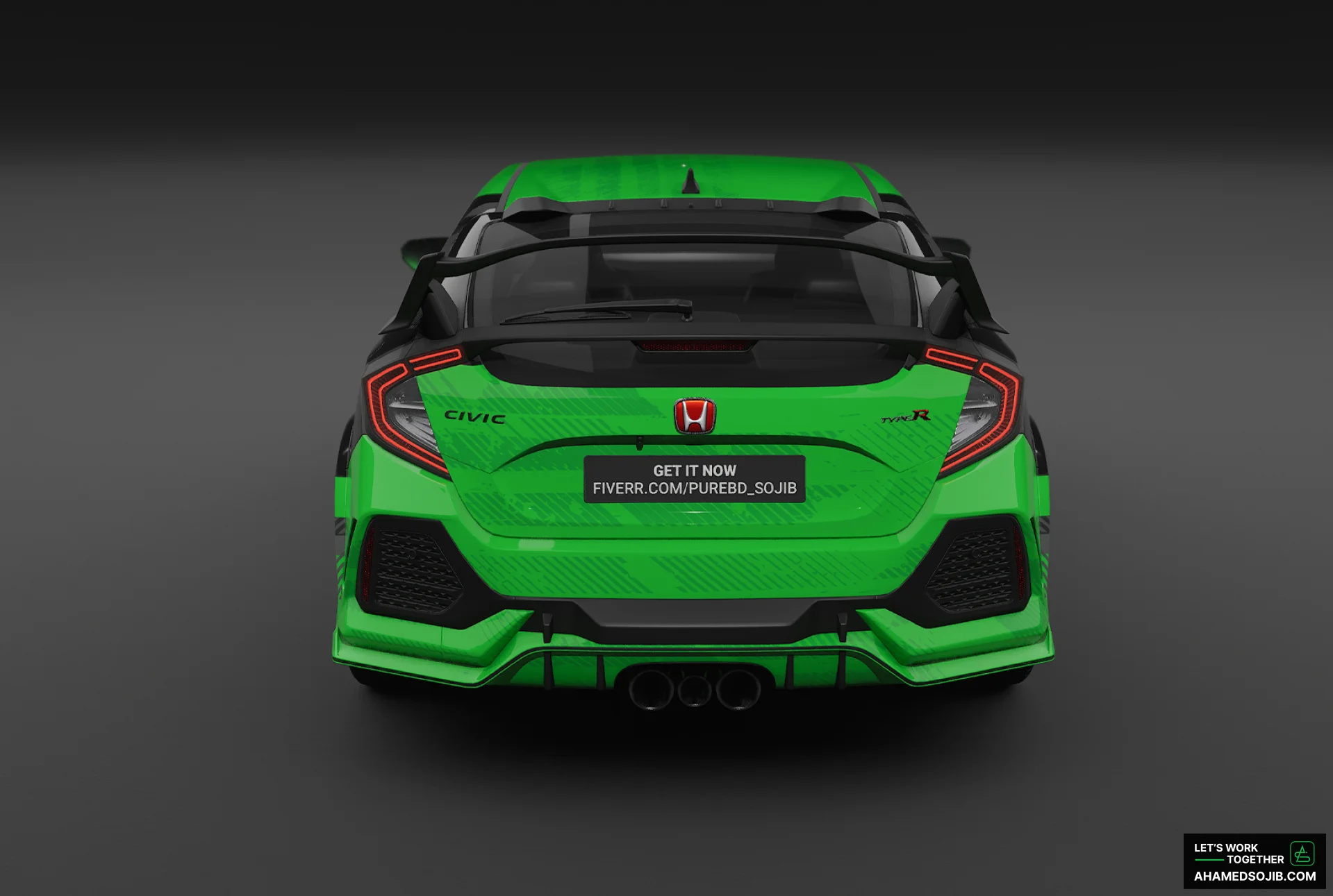 Junk removal company car wrap design