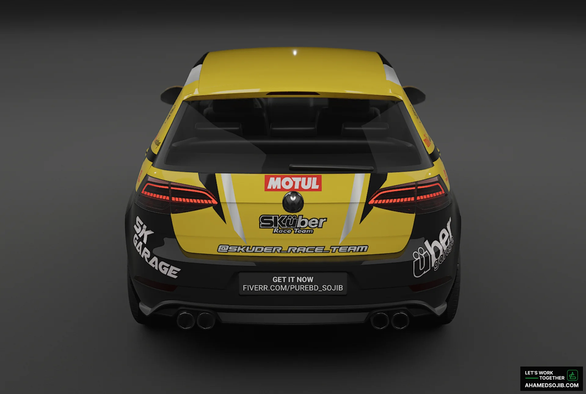 Sports and Racing Car Wrap Design 