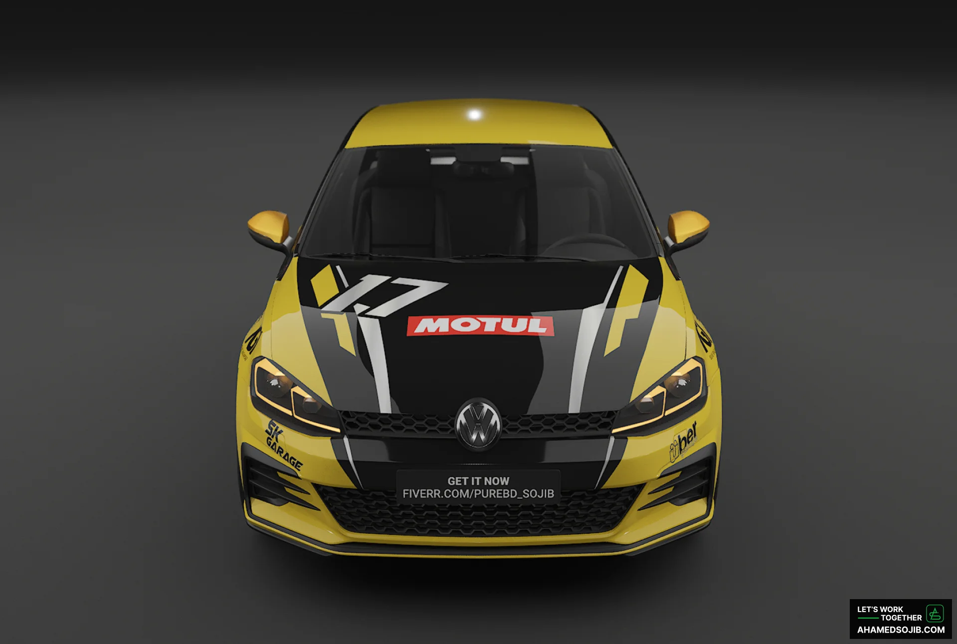 Sports and Racing Car Wrap Design 