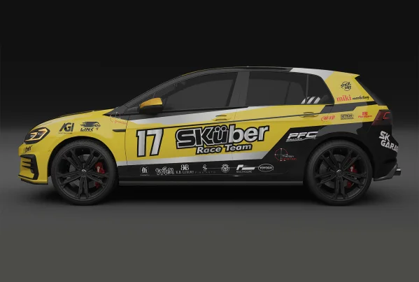 Sports and racing car wrap design