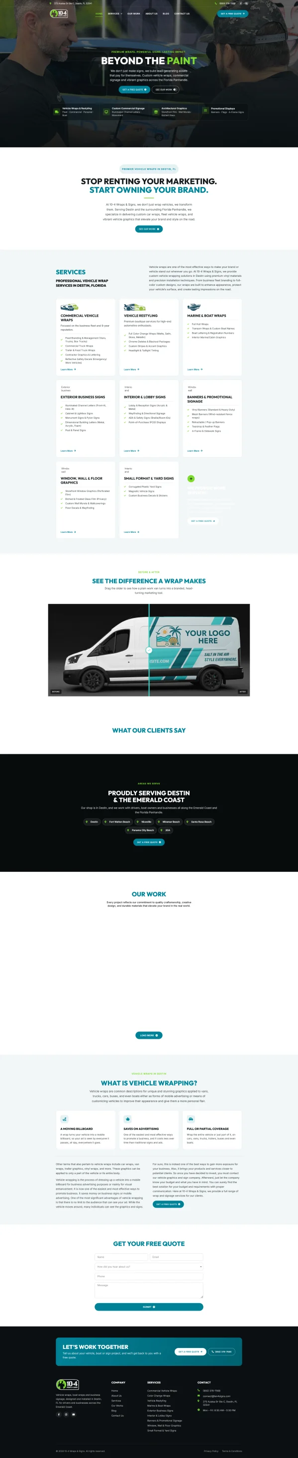 Html app landing page